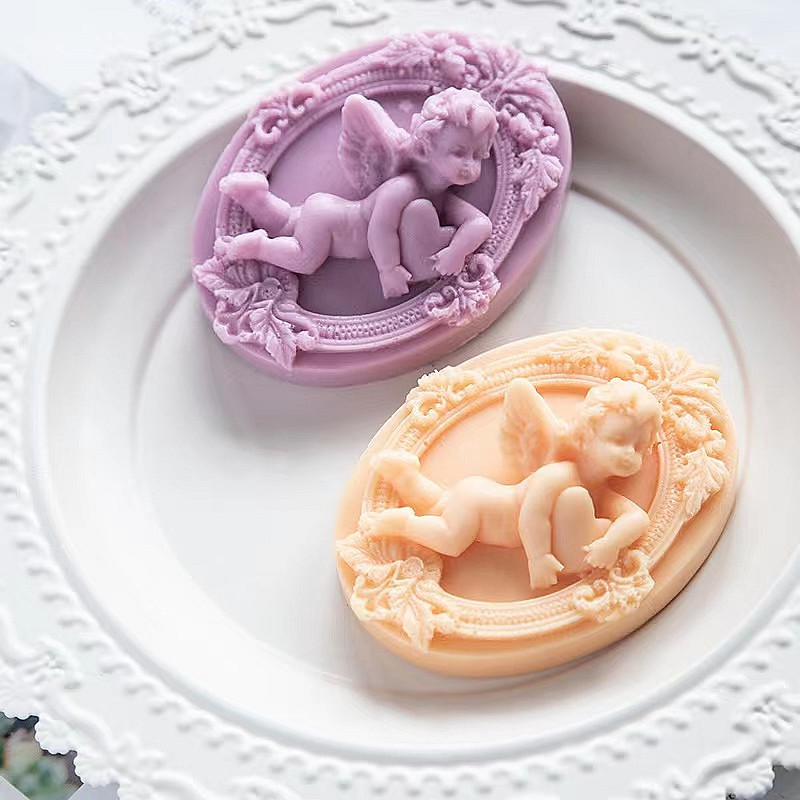 Soap Making Lye - 3D Angel Kids Shaped Silicone Soap