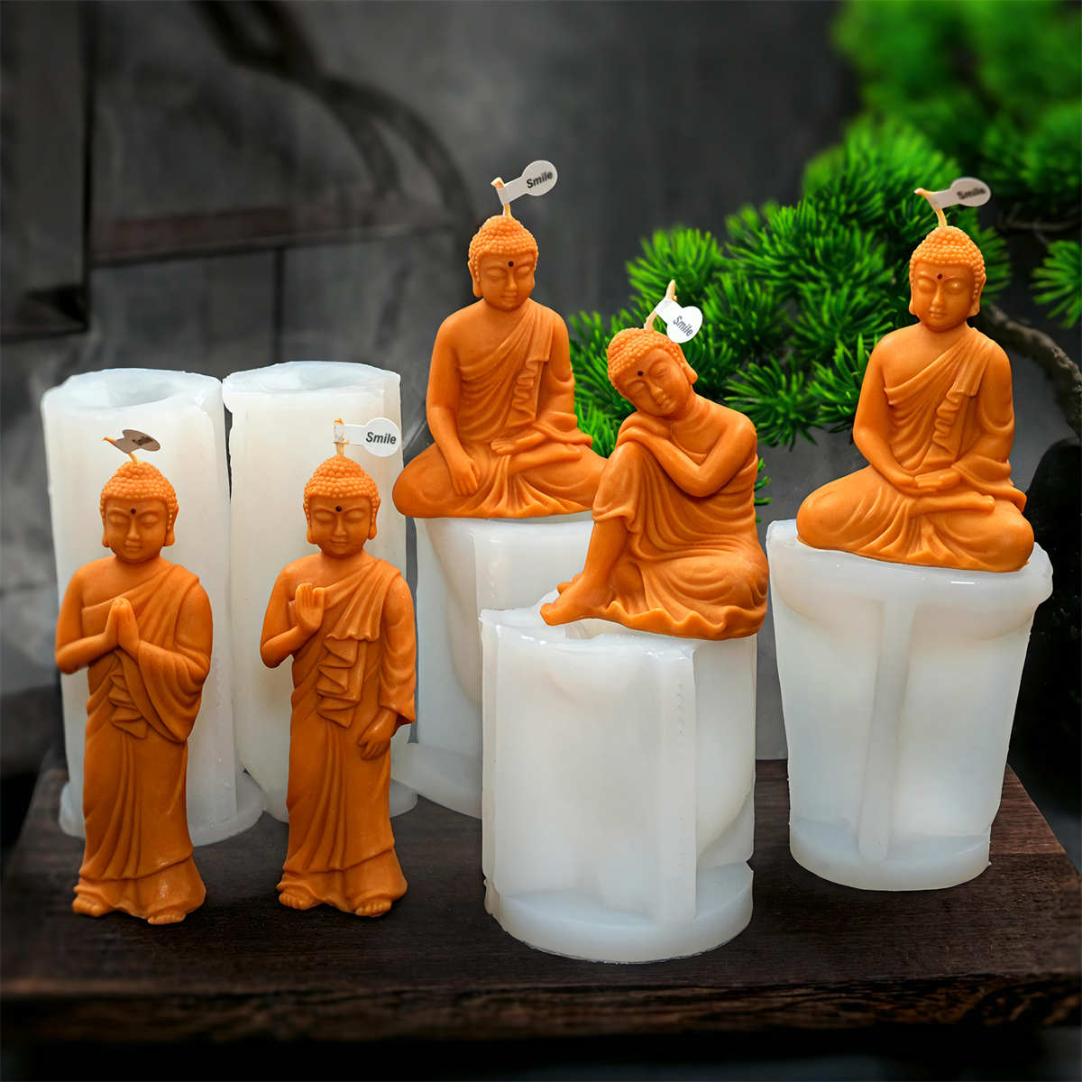 Soap Making Chemical - 3D Buddha Statue Candle Silicone Mold
