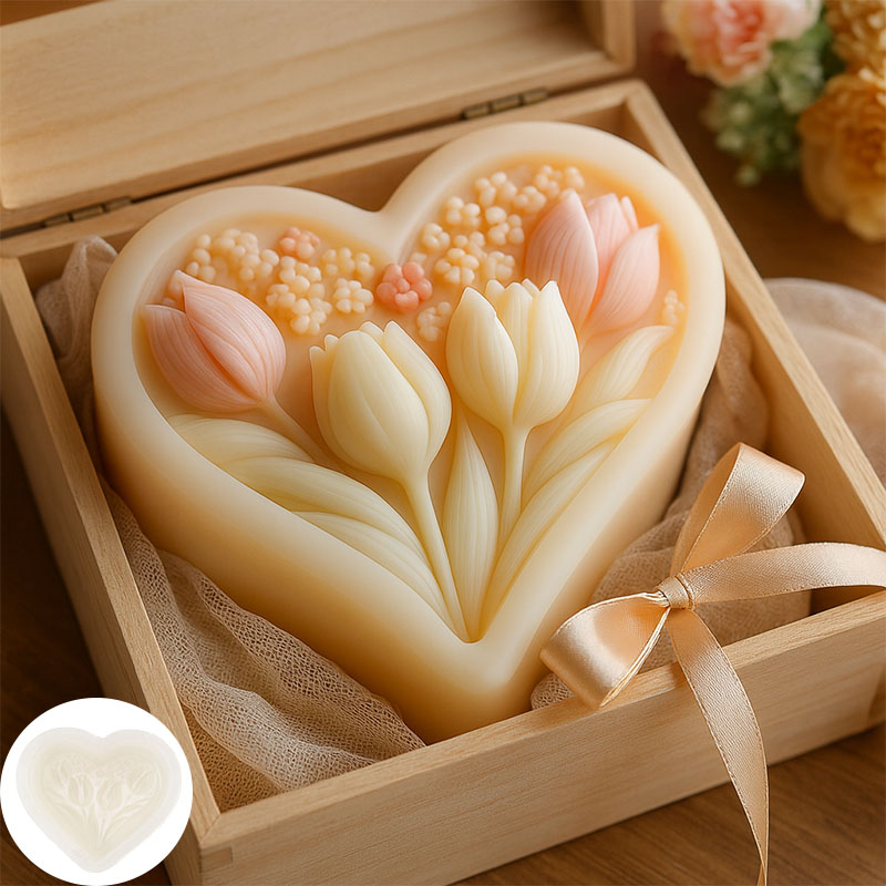 3D heart-shaped tulip silicone – Soap Making Game Bewertung und Preis