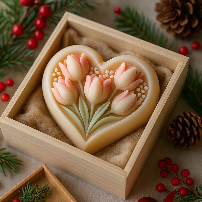 3D heart-shaped tulip silicone – Soap Making Game Bewertung und Preis