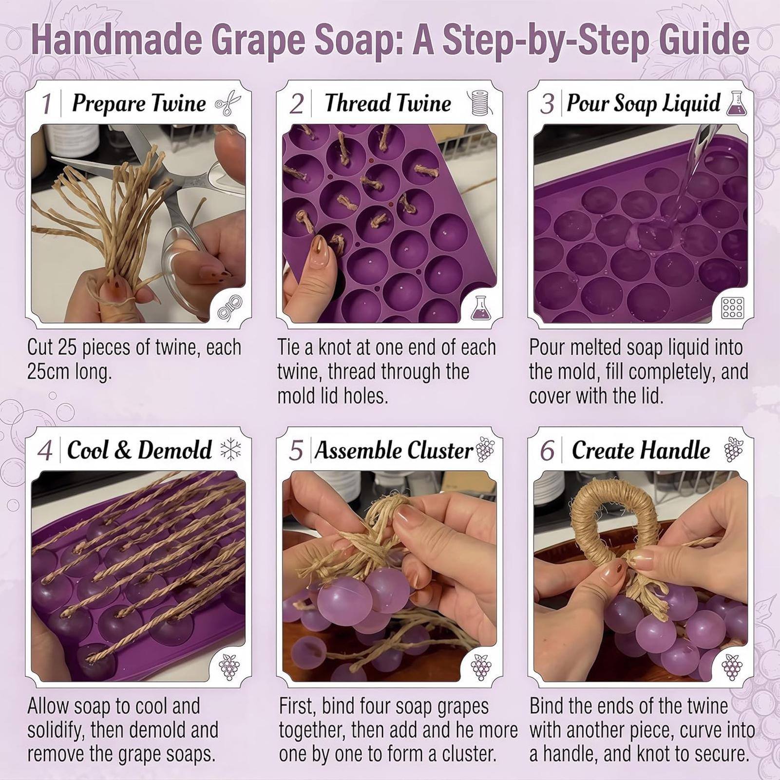 Grapes Soap Mold Easy-Release  – Soap Making Game Bewertung und Preis