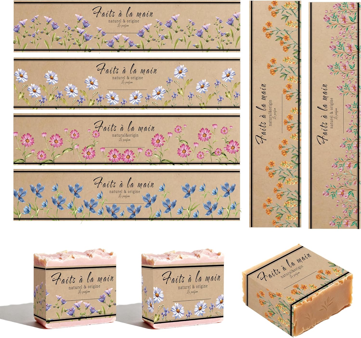 120pcs Soap Wrappers Labels 8. – Kraft Soap Label Bewertung und Preis