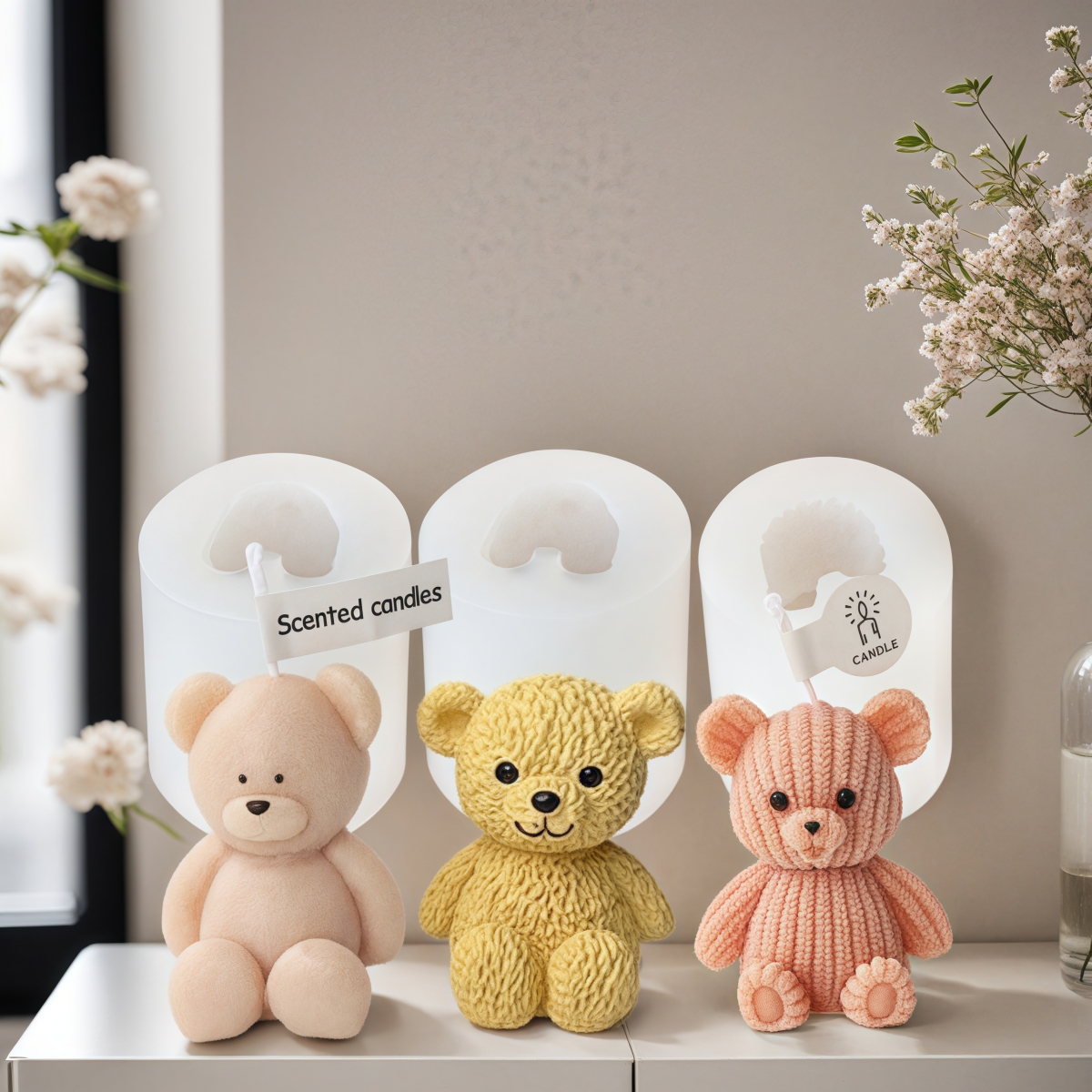 3D Cute Bear Candle Making Mou – Soap Making Chemical Bewertung und Preis