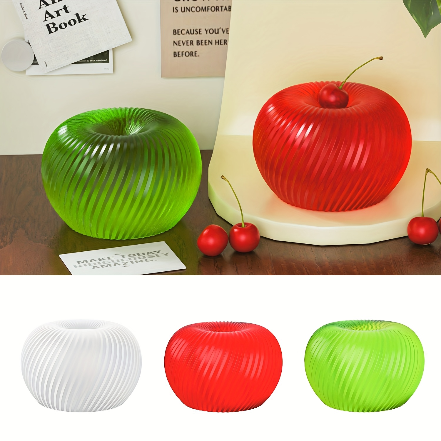 A trendy red apple silicone mo – Soap Making Lye Bewertung und Preis